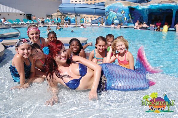 kids swimming on MV Water Playground