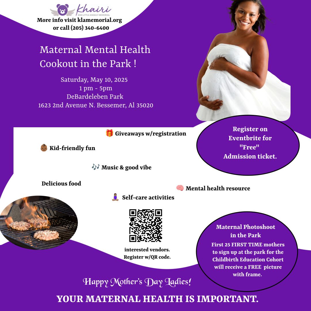 Maternal Mental Health Cookout in the Park